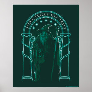 GANDALF™ "Spreek vriend en kom binnen" Deuren van  Poster