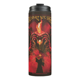 GANDALF™ vs Balrog "Je zult niet passeren" Grafisc Thermosbeker