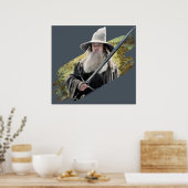 Gandalf With Sword Green Poster (Keuken)