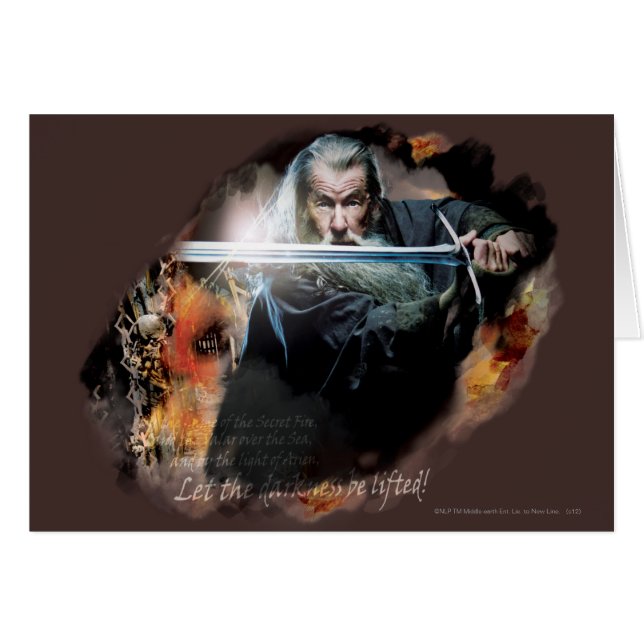 Gandalf With Sword In Battle (Voorkant Horizontaal)