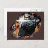 Gandalf With Sword In Battle Briefkaart (Voorkant / Achterkant)