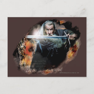 Gandalf With Sword In Battle Briefkaart