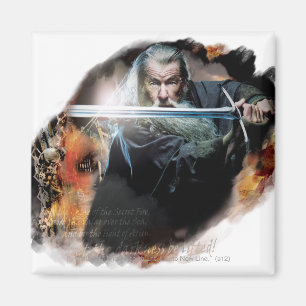 Gandalf With Sword In Battle Magneet