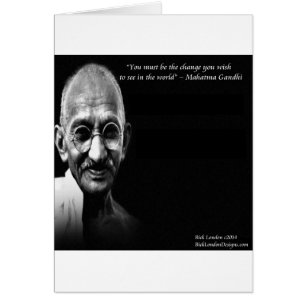 Gandhi Be The Change Wijsheid Quote