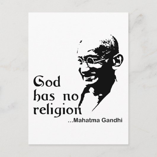 Gandhi Briefkaart (Voorkant)