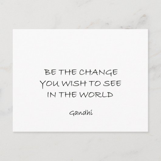 gandhi briefkaart (Voorkant)