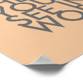 Gandhi citaat poster is de verandering grijs en pe (Hoek)