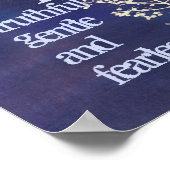 Gandhi citation poster bleu nature art motivation (Coin)