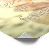 Gandhi citation poster rock cairn mur art (Coin)