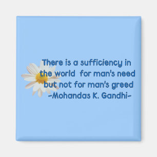 Gandhi Earth Quote Magneet