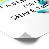 Gandhi inspirerend citaat kleurrijke veer kunst poster (Hoek)