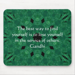Gandhi Inspirerend citaat over Zelfhulp Muismat