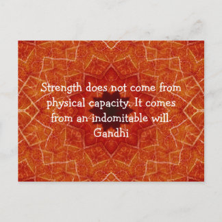 Gandhi Inspirerend Motivatie prijsopgave Briefkaart