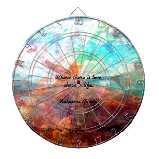 Gandhi Inspirerend Quote over liefde, leven en hoo Dartbord