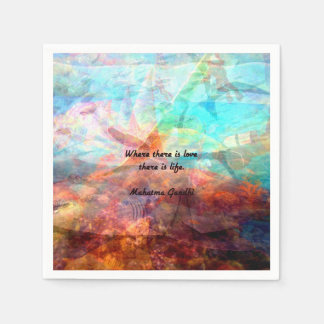 Gandhi Inspirerend Quote over liefde, leven en hoo Servet