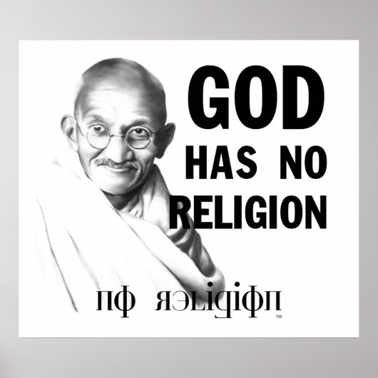 Gandhi over God Poster (Voorkant)