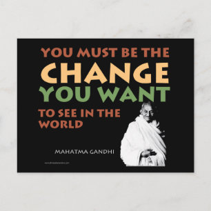 Gandhi Post Card Briefkaart