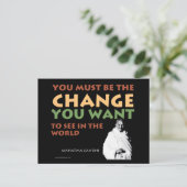 Gandhi Post Kaart (Staand voorkant)