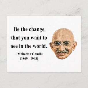 Gandhi Quote 1b Briefkaart