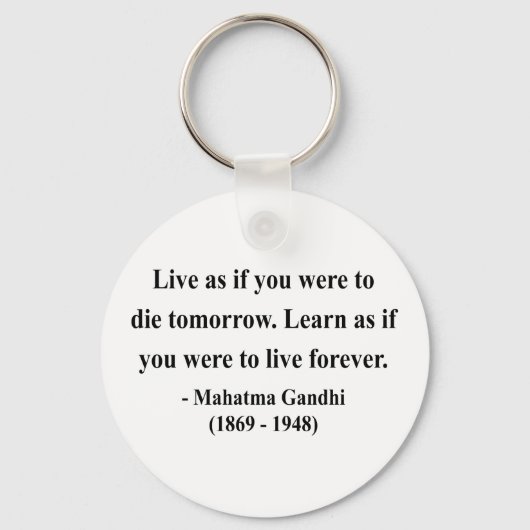 Gandhi Quote 4a Sleutelhanger (Voorkant)