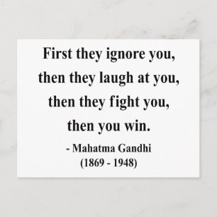 Gandhi Quote 5a Briefkaart