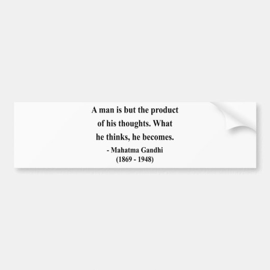 Gandhi Quote 8a Bumpersticker (Voorkant)