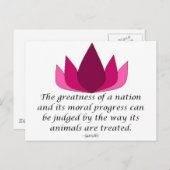 Gandhi Quote Briefkaart (Voorkant / Achterkant)