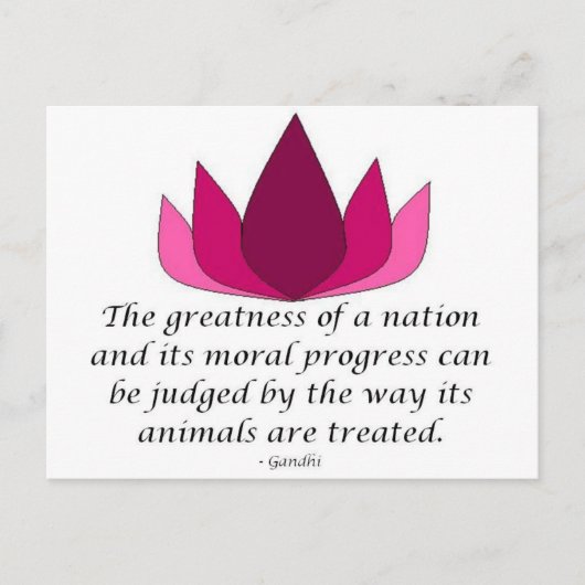 Gandhi Quote Briefkaart (Voorkant)