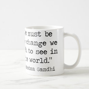 Gandhi Quote Coffee Mok