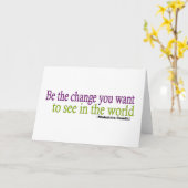 Gandhi Quote Kaart (Gele Bloem)