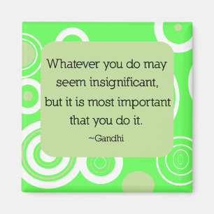 Gandhi Quote Magnet Magneet