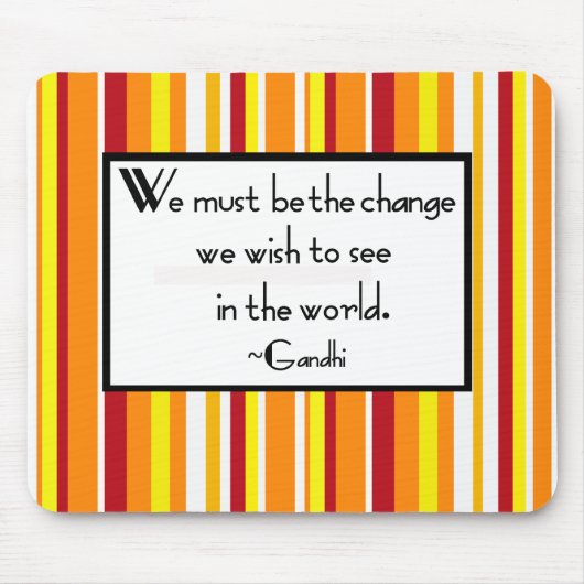 Gandhi Quote Mouse Muismat (Voorkant)