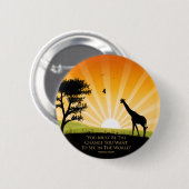 Gandhi Quote Ronde Button 5,7 Cm (Voorkant /achterkant)