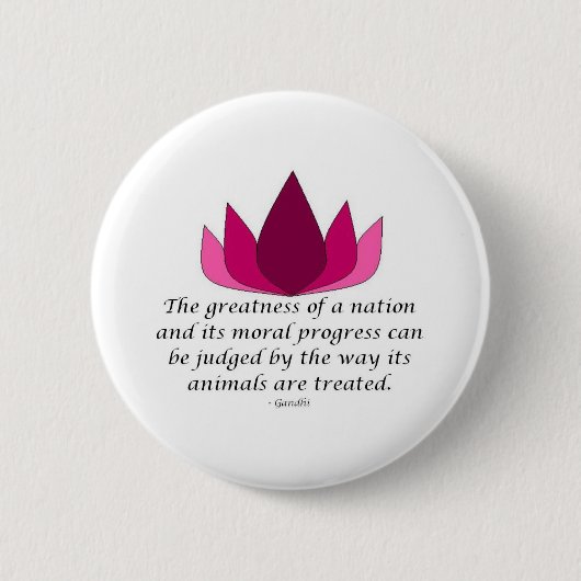 Gandhi Quote Ronde Button 5,7 Cm (Voorkant)