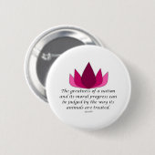 Gandhi Quote Ronde Button 5,7 Cm (Voorkant /achterkant)