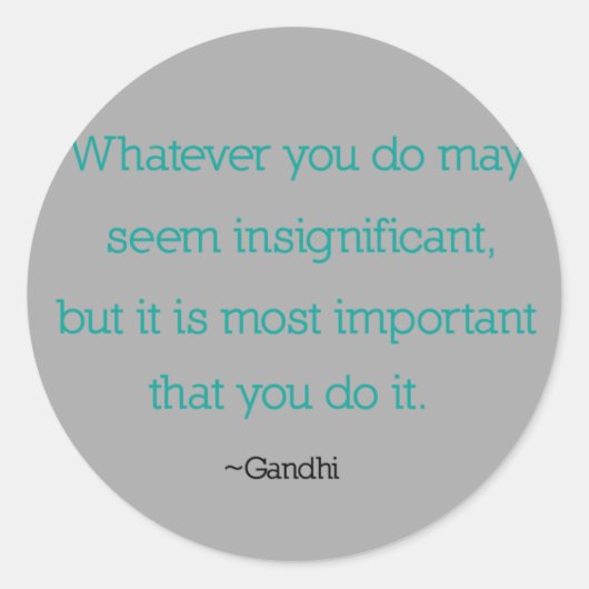 Gandhi Quote Stickers (Voorkant)