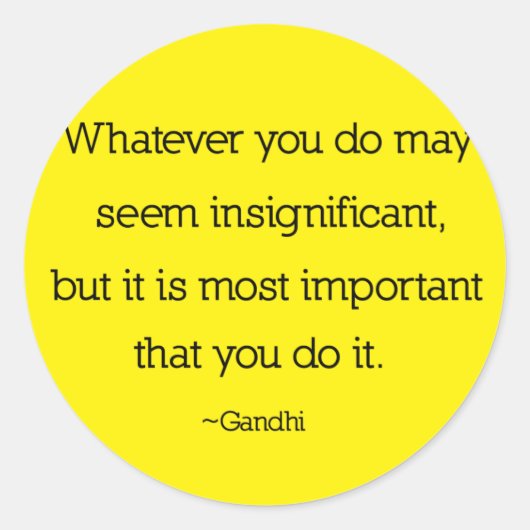 Gandhi Quote Stickers (Voorkant)