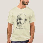 Gandhi Salaam T-shirt (Voorkant)