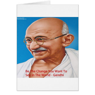 Gandhi & Soyez Le Changement Citation