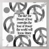 Gandhi-vredescitaat over het ontwerp van het vrede poster (Voorkant)