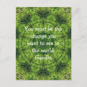 Gandhi Wisdom Quotation Gezegde Briefkaart