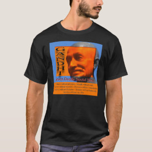 Gandi's Zeven dodelijke sociale zonden T-shirt