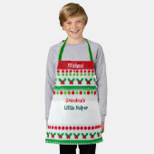 Gandma's kleine helper - gepersonaliseerd Schort (Gedragen)