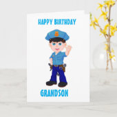 GANDSON OP JE BIRTHDAY! KAART (Gele Bloem)