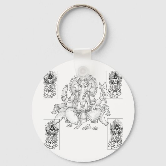 ganesh_and_shiva sleutelhanger (Voorkant)