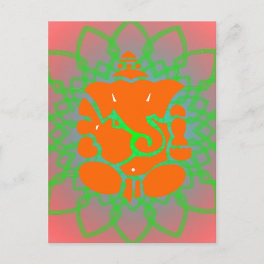 Ganesh briefkaart (Voorkant)