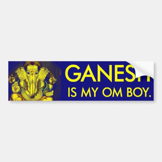 Ganesh Bumpersticker (Voorkant)