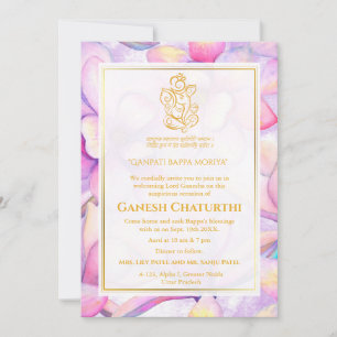 Ganesh Chaturthi Puja Floral Kaart