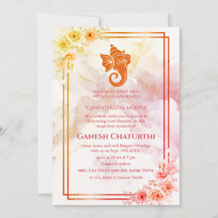 Ganesh Chaturthi Puja Floral Kaart