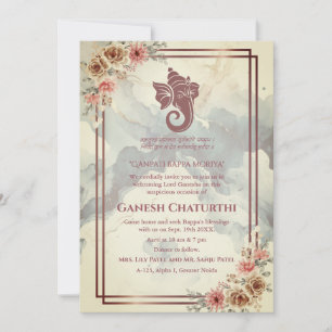Ganesh Chaturthi Puja Floral Kaart